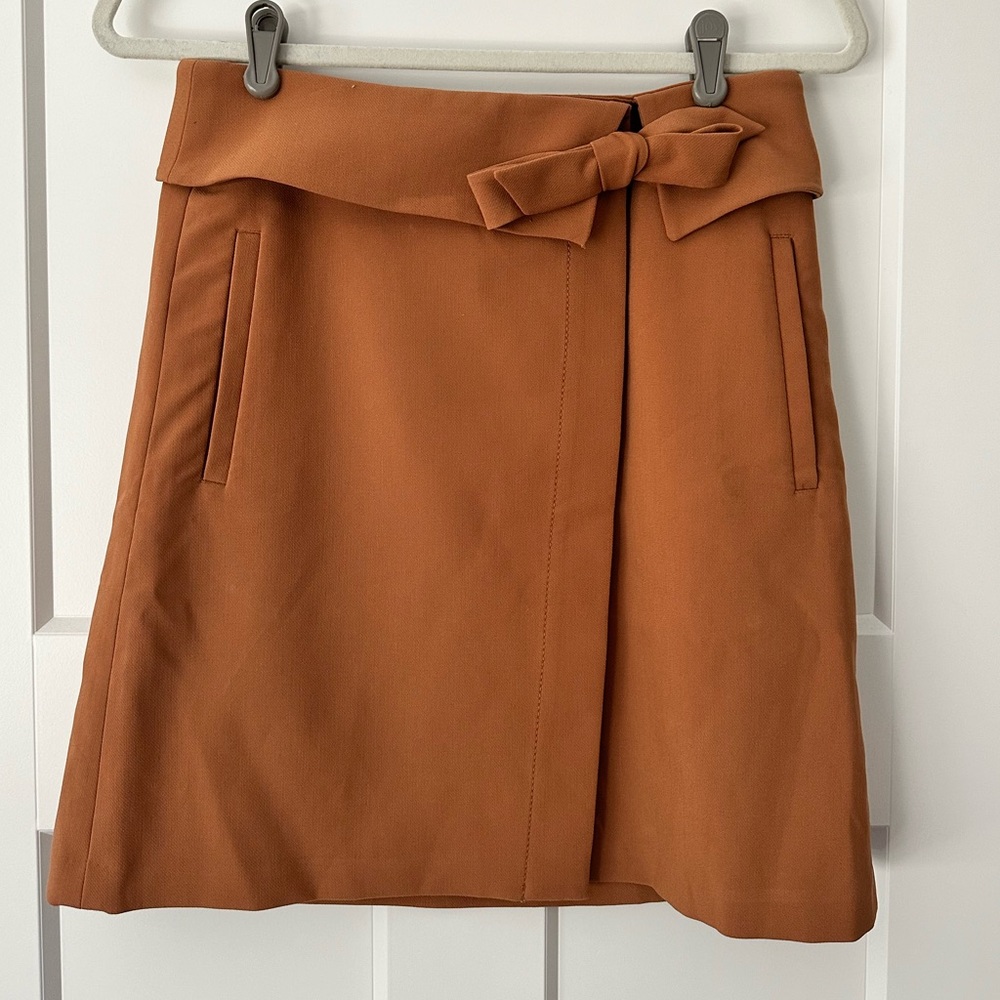 Loft | Wrap Skirt | Tan